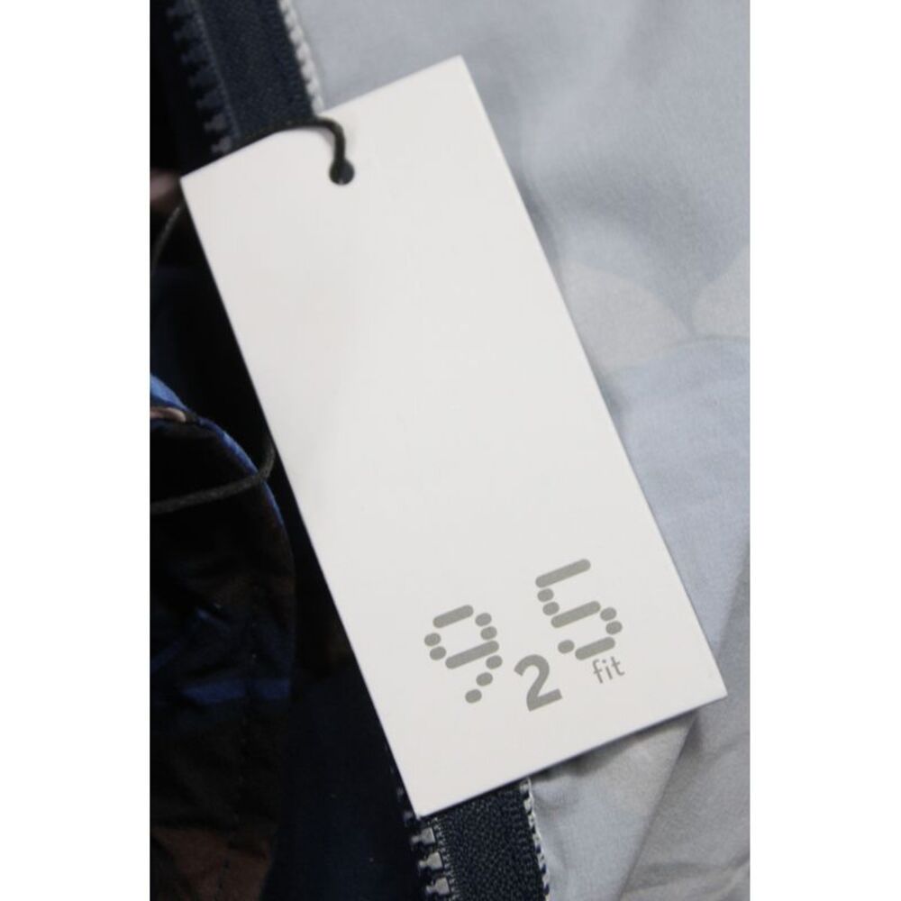 925 Fit Womens Floral Blue Windbreaker Zip Long Sleeve Size XS - Picture 7 of 7